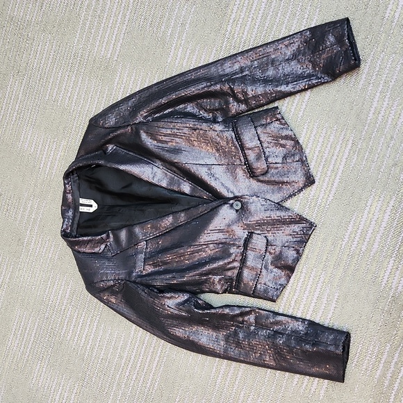 Free People Sequin Blazer Size 2 - Picture 2 of 16